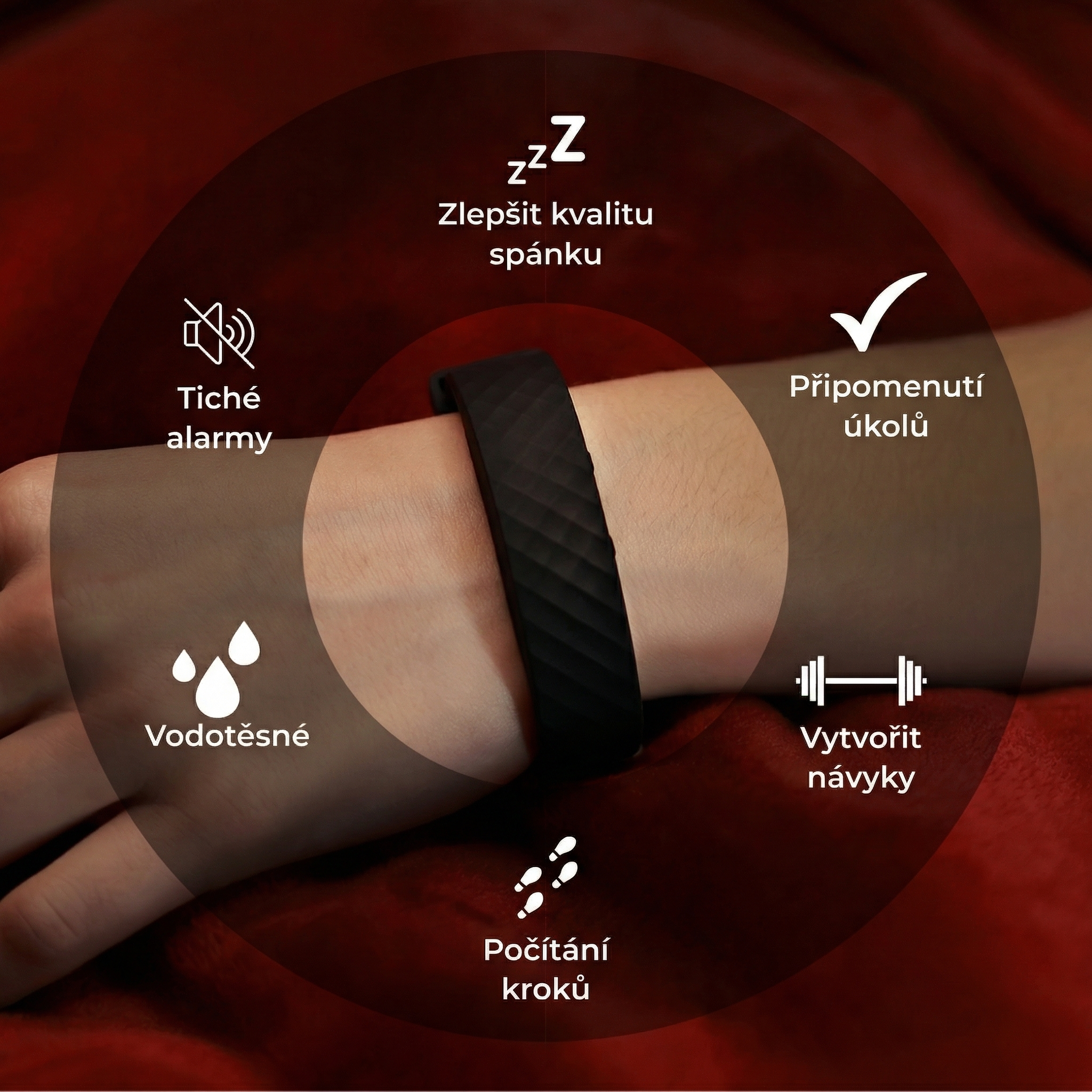 Proč si vybrat náš WAKE-BAND™ Vibrační budík?