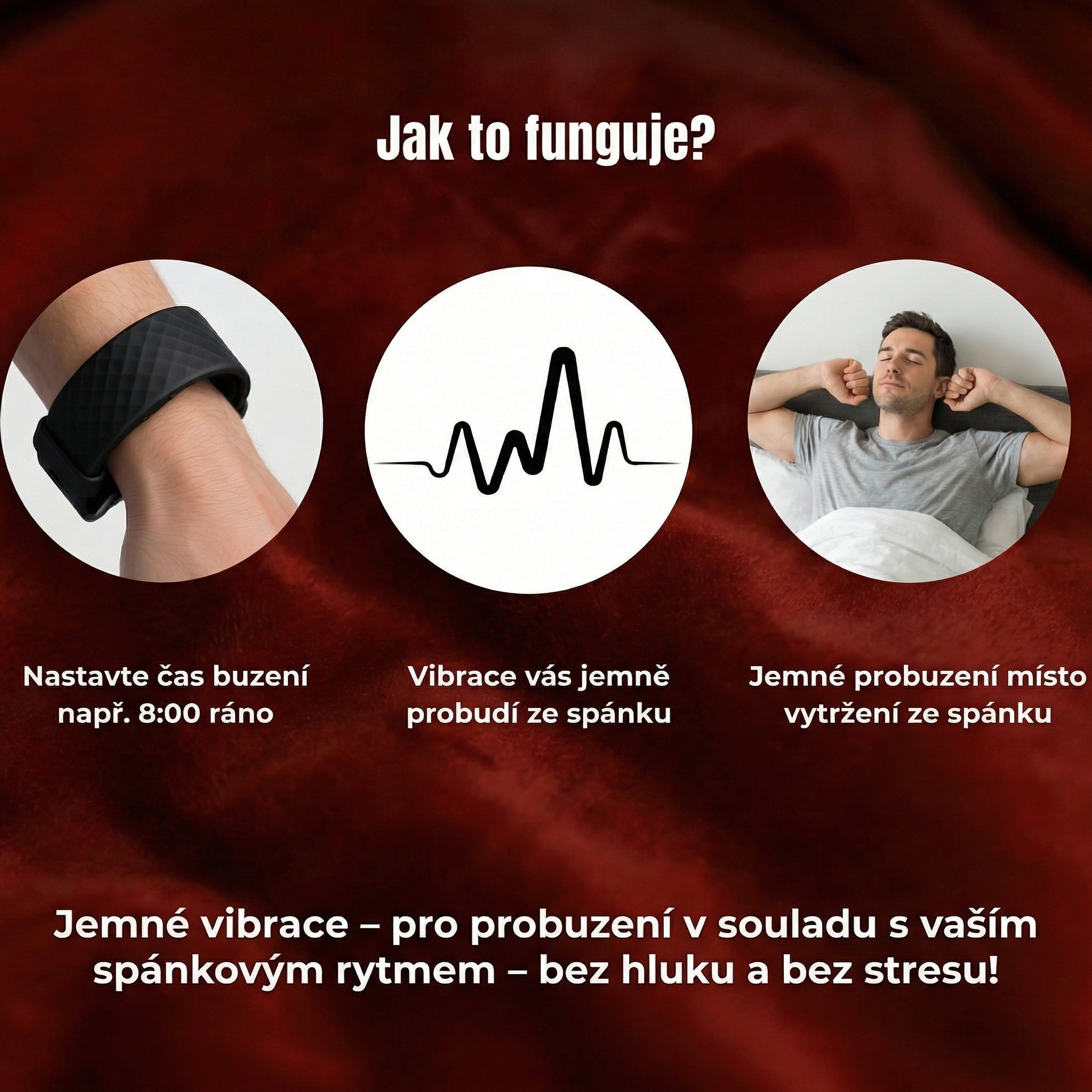 Proč si vybrat náš WAKE-BAND™ Vibrační budík?